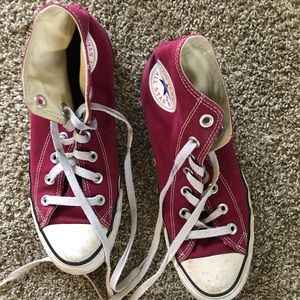 Maroon converse (limited edition)